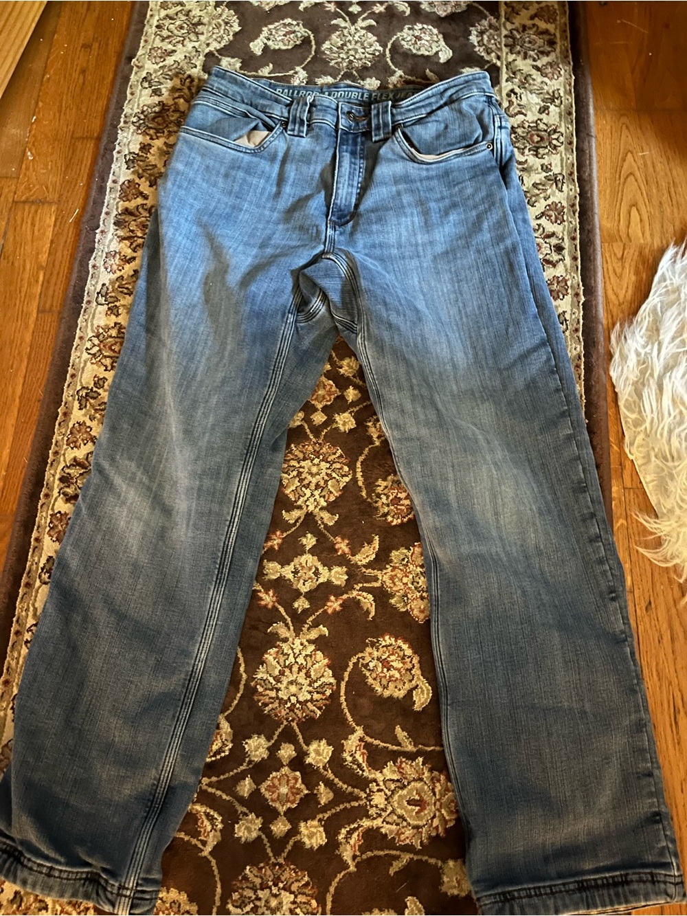 Classic Light Blue men’s lined flannel work jeans